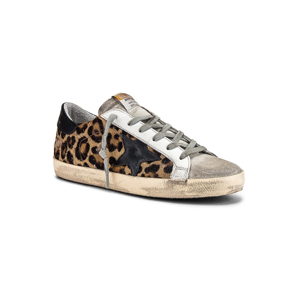 Superstar Sneaker in Snow Leopard & Black